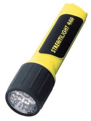 Streamlight Yellow ProPolymer Flashlight With White LED And Alkaline Batteries