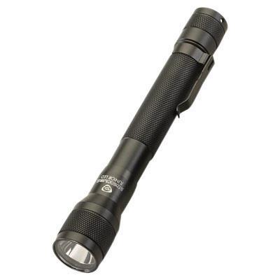 Streamlight Black Jr. Flashlight With LED, Black Nylon Flapless Holster And Pocket clip